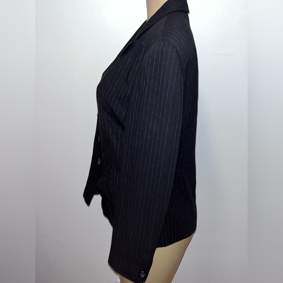 Max & Co classics pin stripe suit blazer lined wool blend 12 - Picture 5 of 5